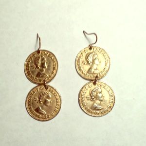 Vintage BoHo Coin Drop Earrings
